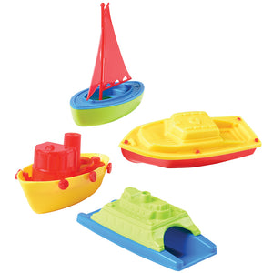 Plastic Sailing Boats Toy (pack of 4)