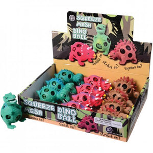 Squeeze Mesh Ball Dinosaur Toy (1 Dozen)