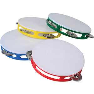 Primary Color Tambourines Toy (1 Dozen)