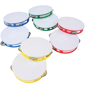 Primary Color Tambourines Toy (1 Dozen)