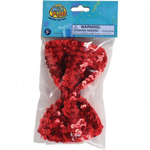 Red Sequin Bowtie Costume Accessory