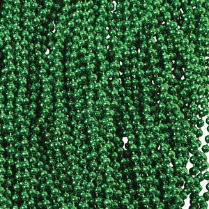 Mardi Gras Metallic Bead Necklaces Party Favor (144 pieces) - Duplicate