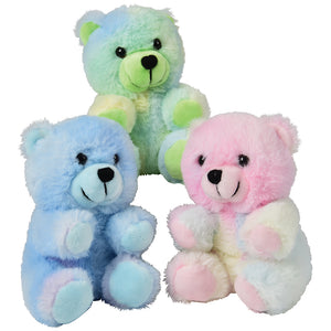 Rainbow Swirl Bears Plush Toys (one dozen)