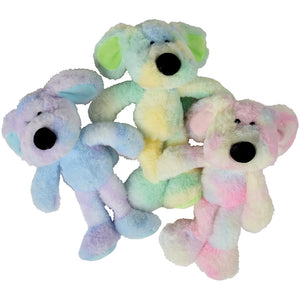 Rainbow Swirl Dogs Plush Toys (1 Dozen)