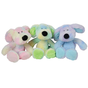 Rainbow Swirl Dogs Plush Toys (1 Dozen)