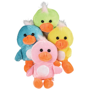 Bright Plush Ducks Toy (one dozen)