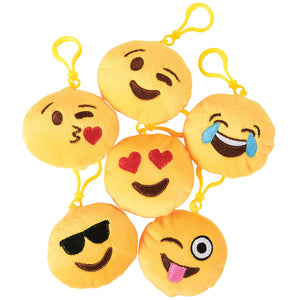 Emoji Clip Plush Toy (pack of 12)