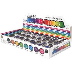 Jumbo Mood Rings Novelty 30 Per Display