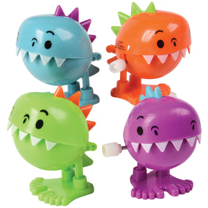 Wind Up Toy  Dinos 12 Piece Display With Assorted Colors