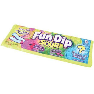 Lik-M-Aid Fun Dip Sour Candy 24 Per Pkg