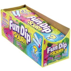 Lik-M-Aid Fun Dip Sour Candy 24 Per Pkg