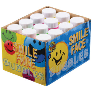 Smiley Face Bubbles - 2 oz Party Favor (1 dozen)