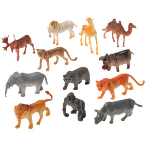 Mini Wild Animals Toy Set (One dozen)