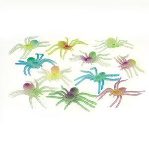 Glow In The Dark Spiders Toy (One Dozen)