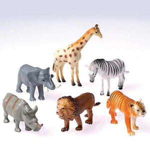 Wild Animals - 4 Inch Plush Toy (One dozen)