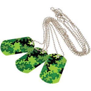 Camo Dog Tags (1 dozen)