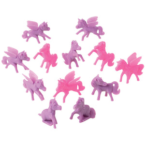 Pink And Purple Mini Ponies Toy Set (pack of 12)