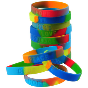 Rainbow Toy Bracelets Party Favor (pack of 12)