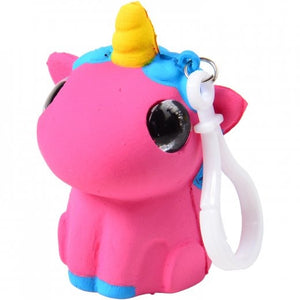 Squishy Unicorn W/Glitter Eyes Toy (1 Dozen)