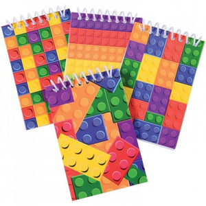 Block Mania Notebooks Party Supply (Pack of 8)