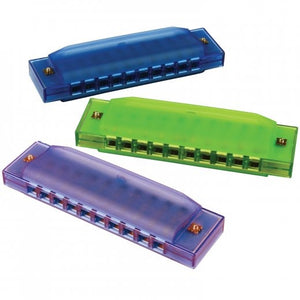 Semi Transparent Harmonicas Toy 12 Per Display