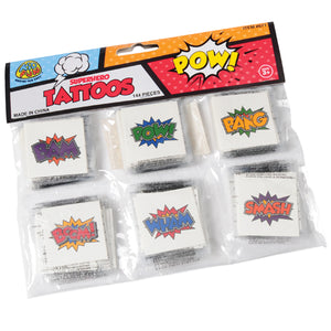 Superhero Tattoos Party Favor (144 pieces)