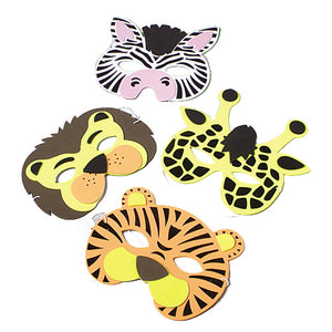 Wild Animal Masks Costume Accessory (One Dozen)