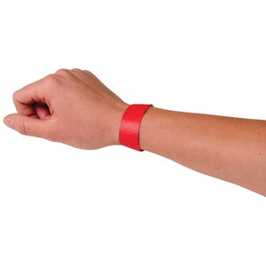 Adhesive Event Bands Red Party Accessory (pack of 100)