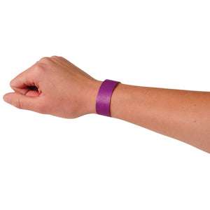 Adhesive Event Bands Purple Party Accessory (pack of 100)