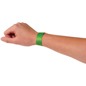 Adhesive Event Bands Green Party Accessory (pack of 100)