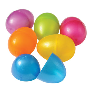 Plastic Easter Eggs - 3 Inch Party Supply (6 eggs)