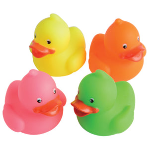 Mini Neon Ducks Party Favor (One dozen)