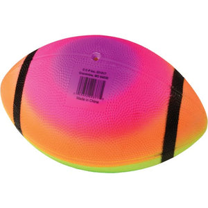 Rainbow Football 8 inch Deflated Party Favor (1 Dozen)