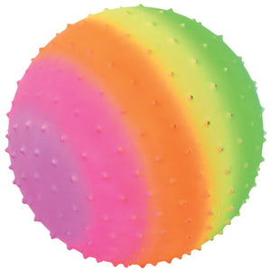 Rainbow Knobby Ball 10 Inch Toy (1 Dozen)