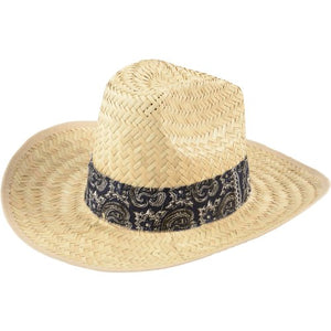 Bandanna High Crown Cowboy Hat Costume Accessory (Assorted Styles)