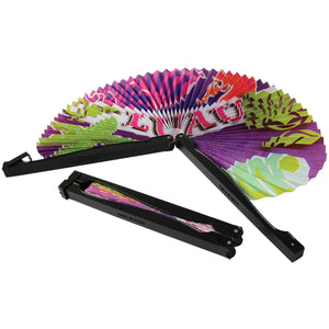 Luau Folding Fans Party Favor (one dozen)