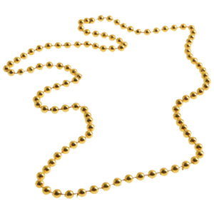 School Spirit Bead Necklace - (Gold) Team Spirit (One Dozen)