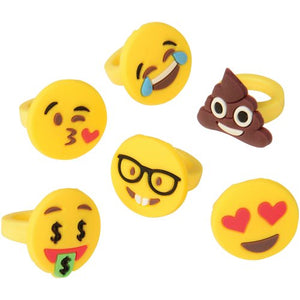 Emoticon Rings Novelty (1 Dozen)