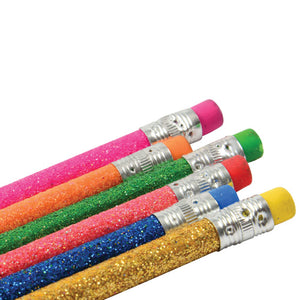 Glitter Stationery Pencils (One Dozen)