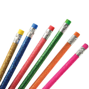 Glitter Stationery Pencils (One Dozen)