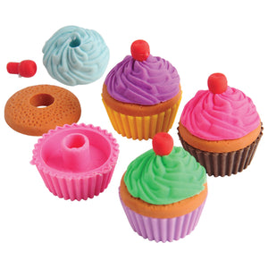 Cupcake Erasers Stationery (One Dozen)