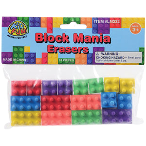 Block Mania Eraser Party Favor (pack of 18)