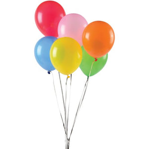 Assorted Balloons 7 Inch Party Supply (pack of 144)