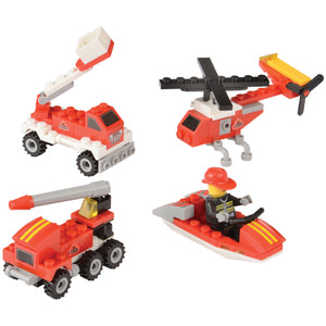 Fire Rescue Bricks Toy, 25 To 32-Pcs (1 Dozen)