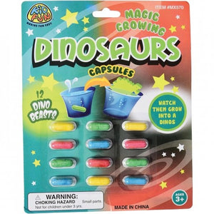 Magic Grow Dinosaur Capsules Toy (1 Dozen)