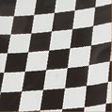 Plastic Table Cover - B&W Check Party Supply