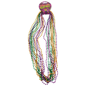 Mardi Gras Bead Necklace Party Favor (One Dozen)