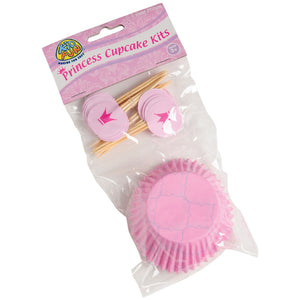 Princess Cupcake Kit Party Supply - 24-sets