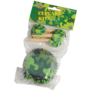 Camo Cupcake Kit - 24-sets