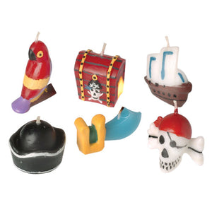 Pirate Birthday Candles Party Supply (6 piece Set)